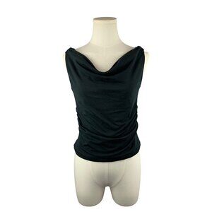 J.Crew Womens Black Sleeveless V Neck Top S